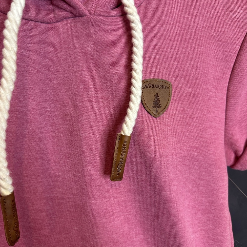 Nwot Wanakome Pink Hooded Dress with Front Pocket - Picture 5 of 14
